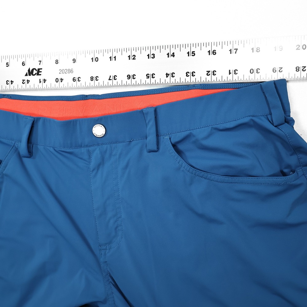 REDVANLY Men's XXL Steel Blue Kent Pull On Performance Stretch Golf Pants - Picture 6 of 8